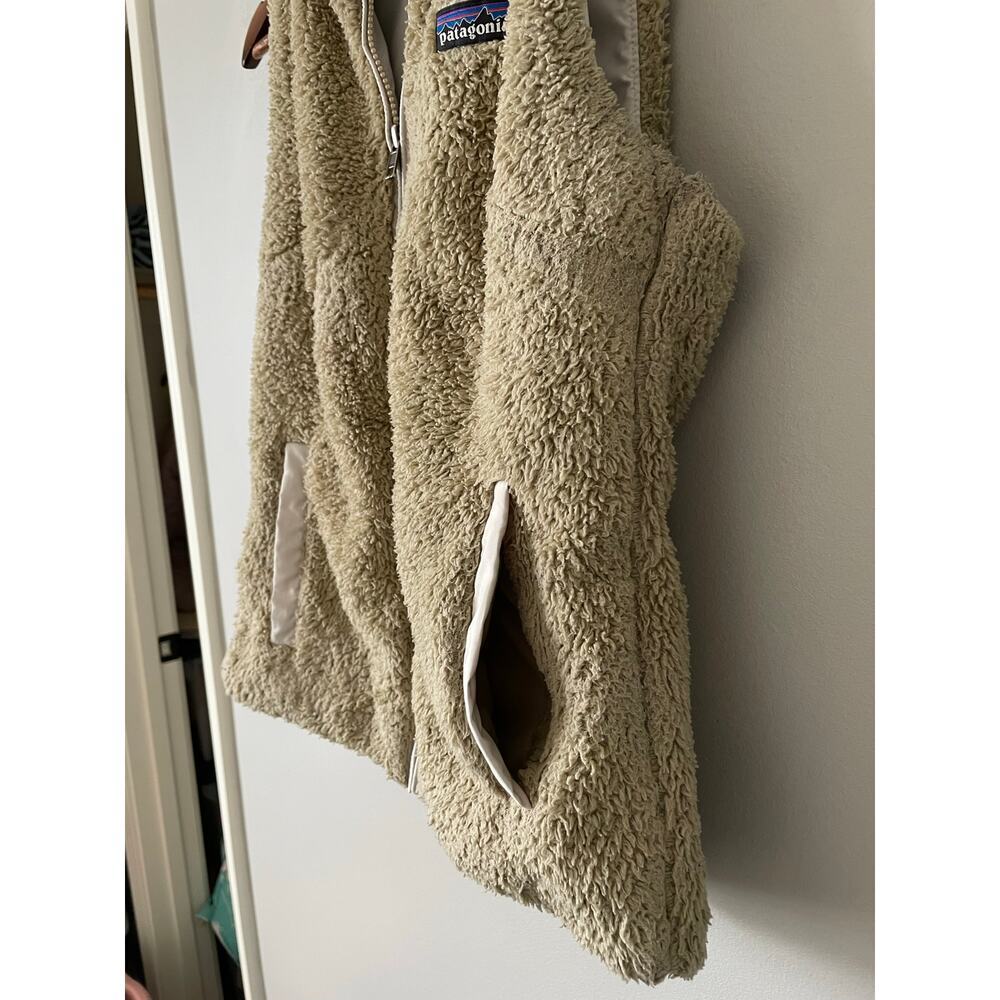 Patagonia Women's Los Gatos Fleece Vest Tan Cream size S - Picture 8 of 13